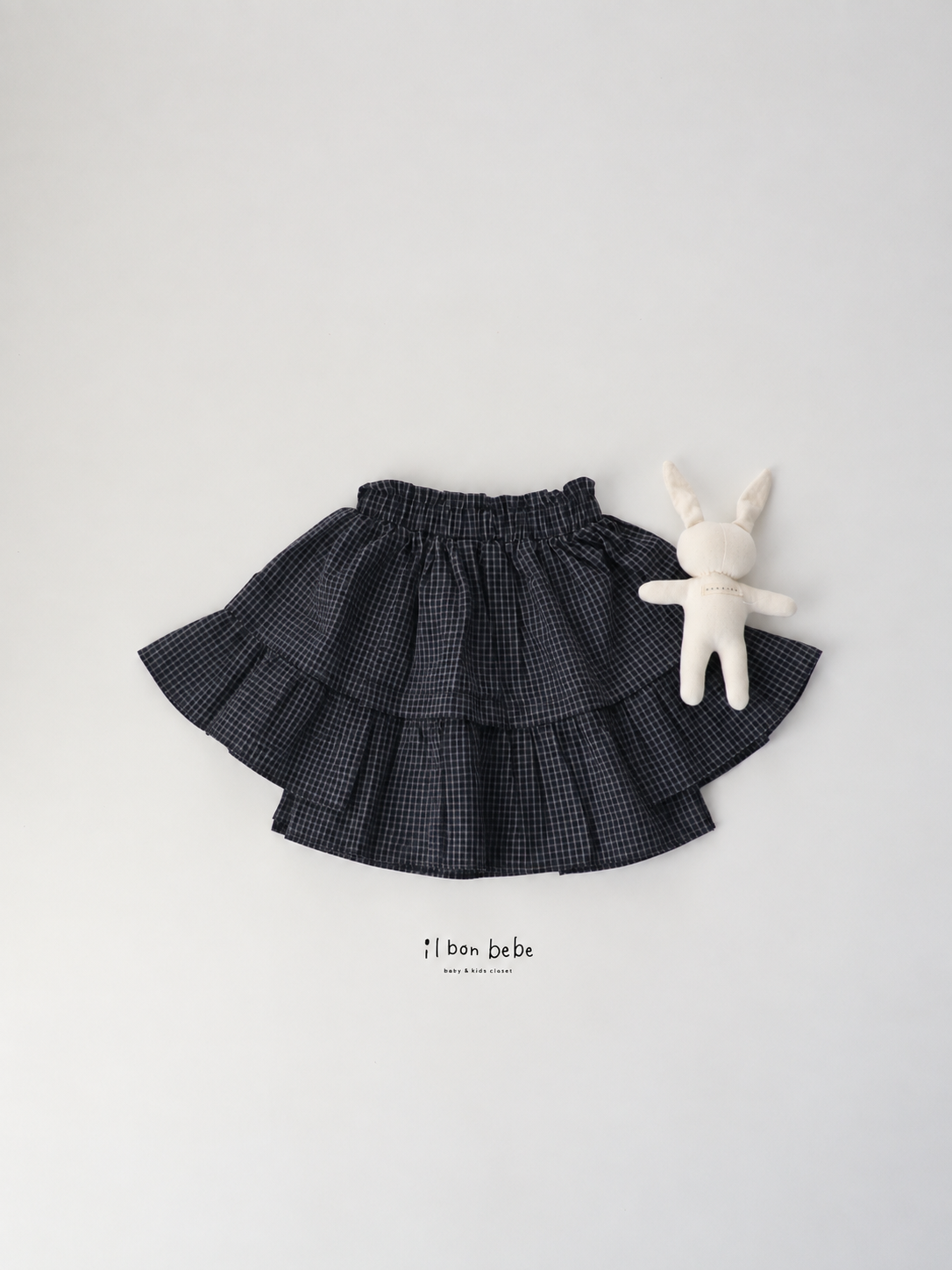 【即納】Clara Check Midi Skirt