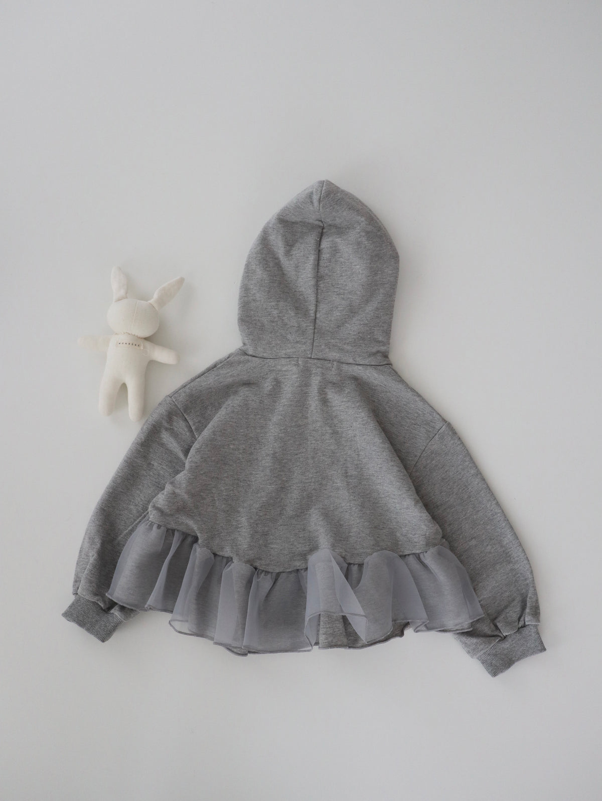【即納】Ribbon Tulle Hoodie
