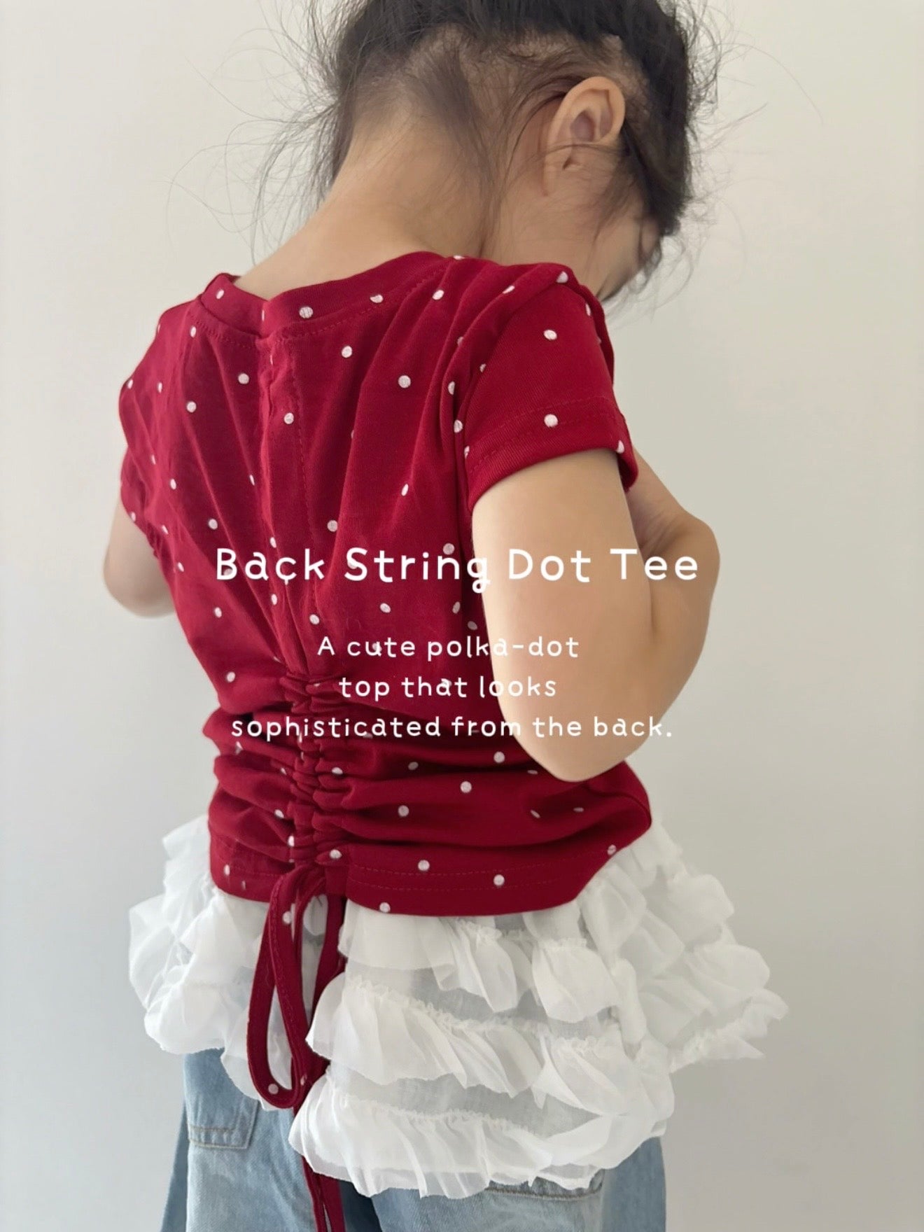 【予約】Back String Dot Tee