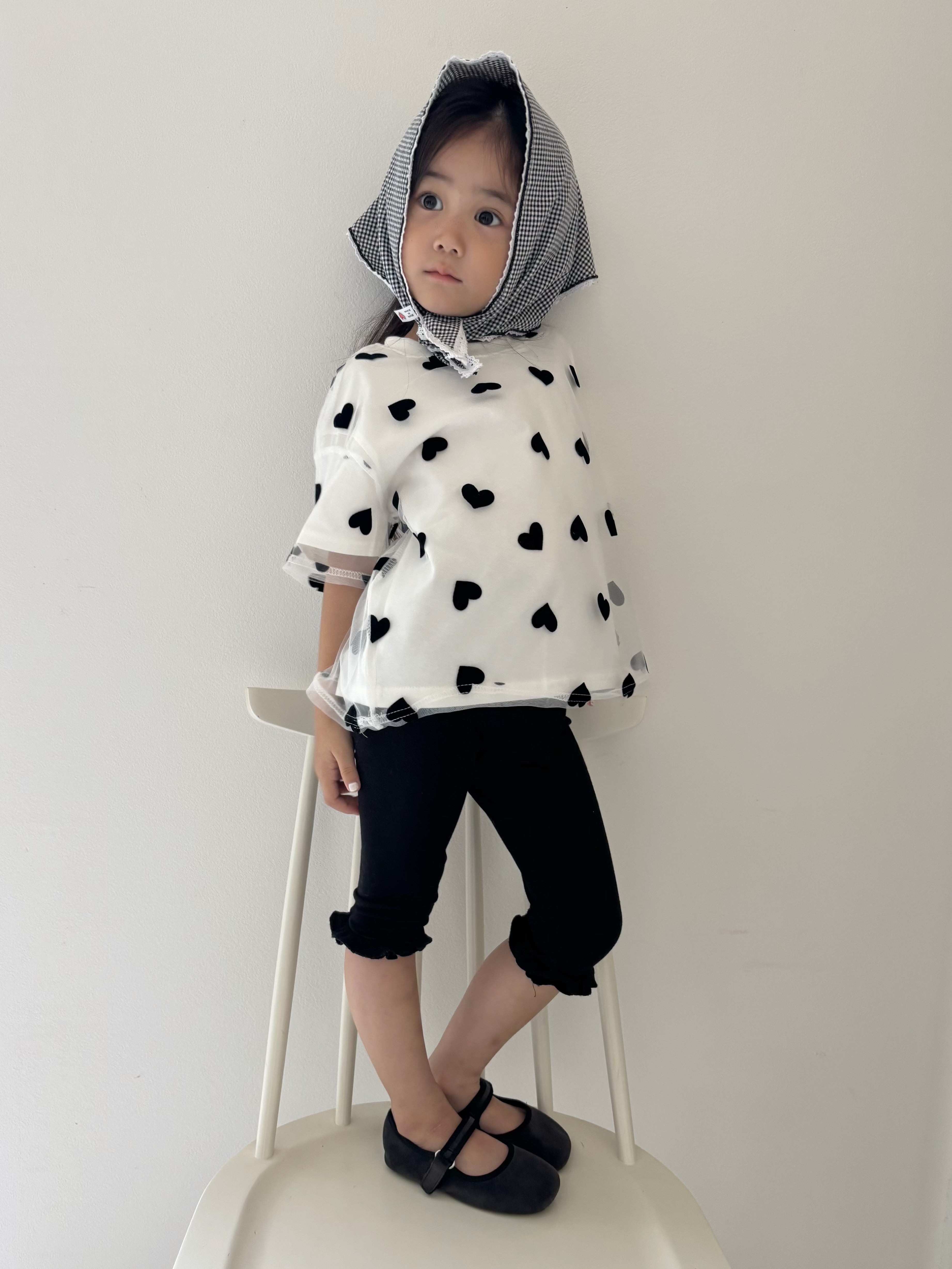 【予約】Heart tulle tee
