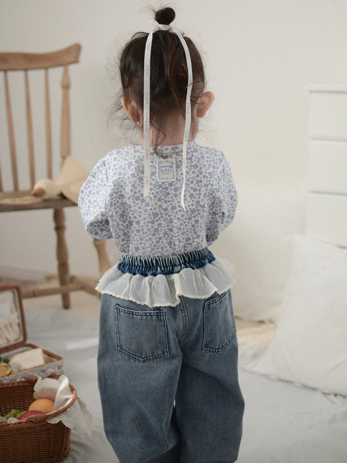 【即納】 Frill Daily Denim