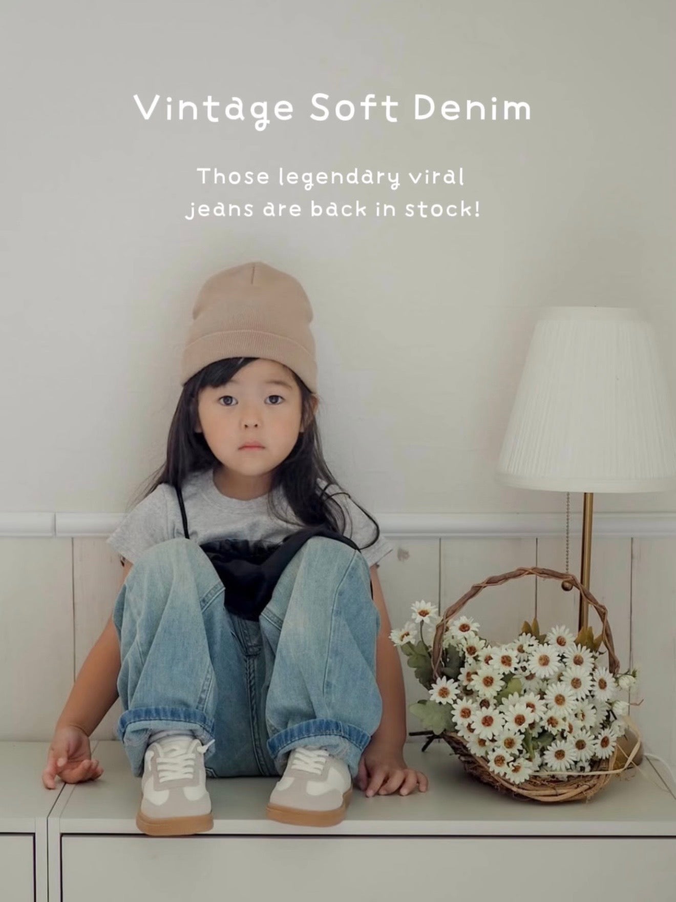【即納】Vintage Soft Denim