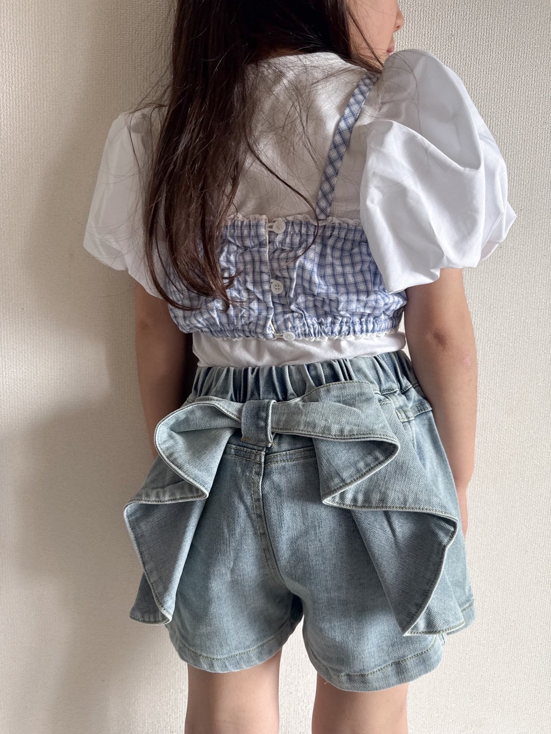 【即納】Ribbon Charm Denim