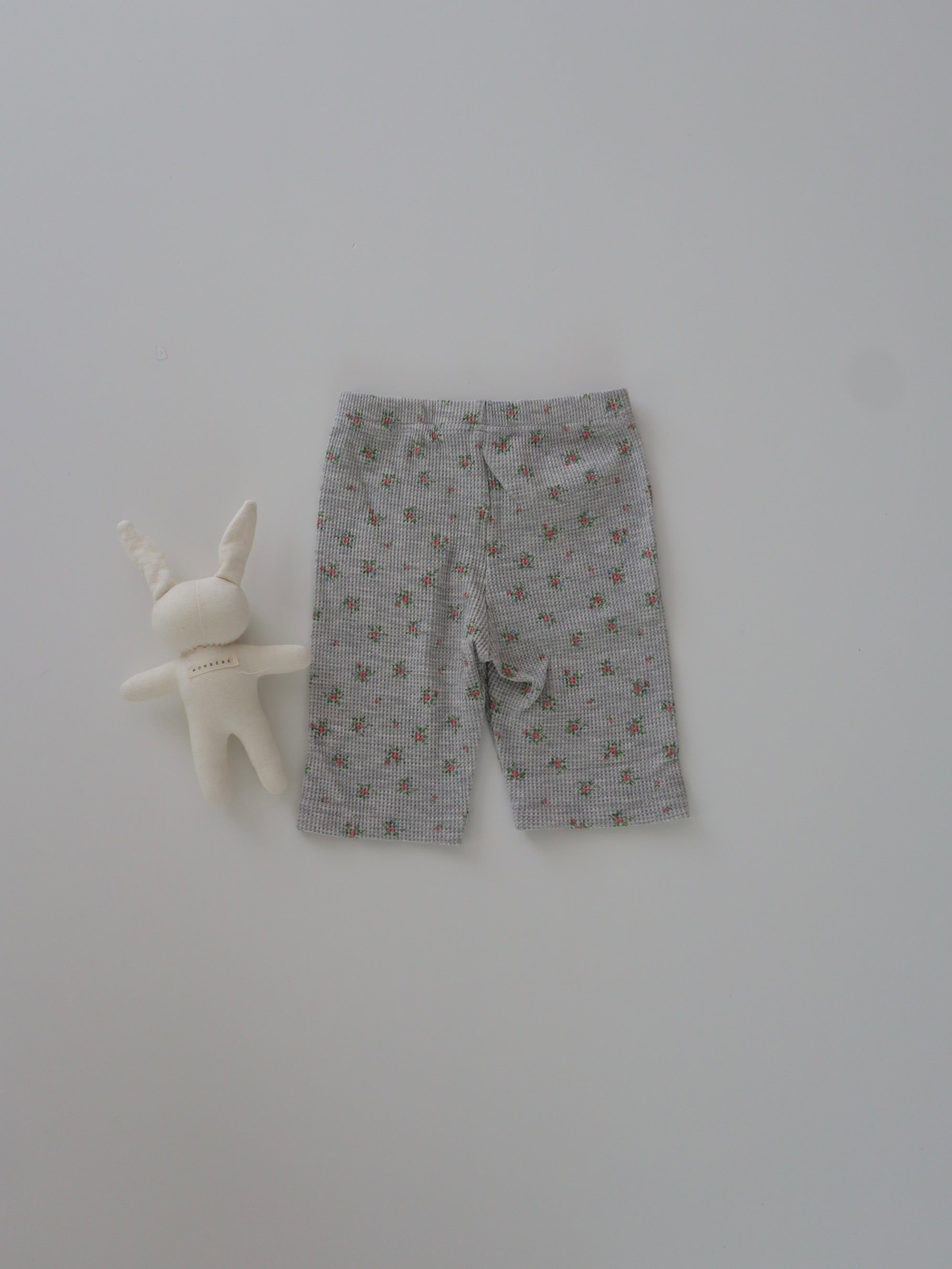 【即納】Waffle Half Leggings