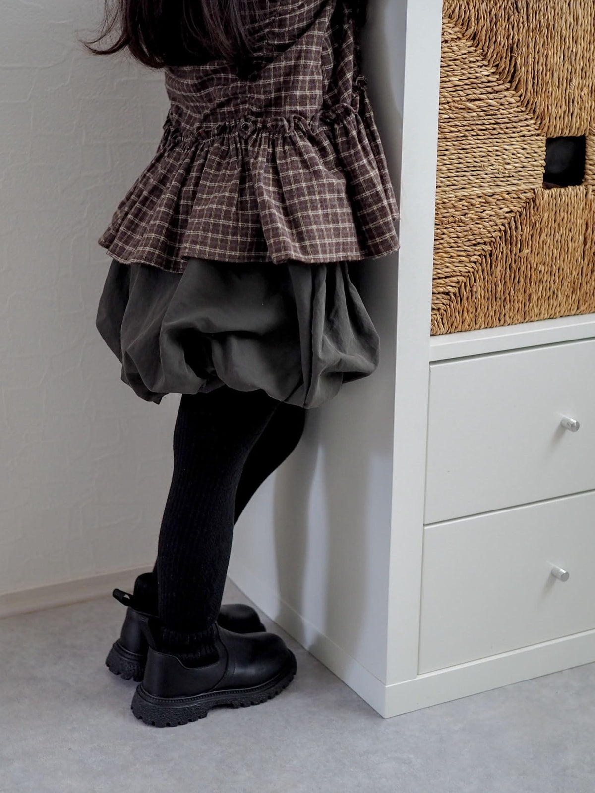 【即納】Brownie Check Blouse