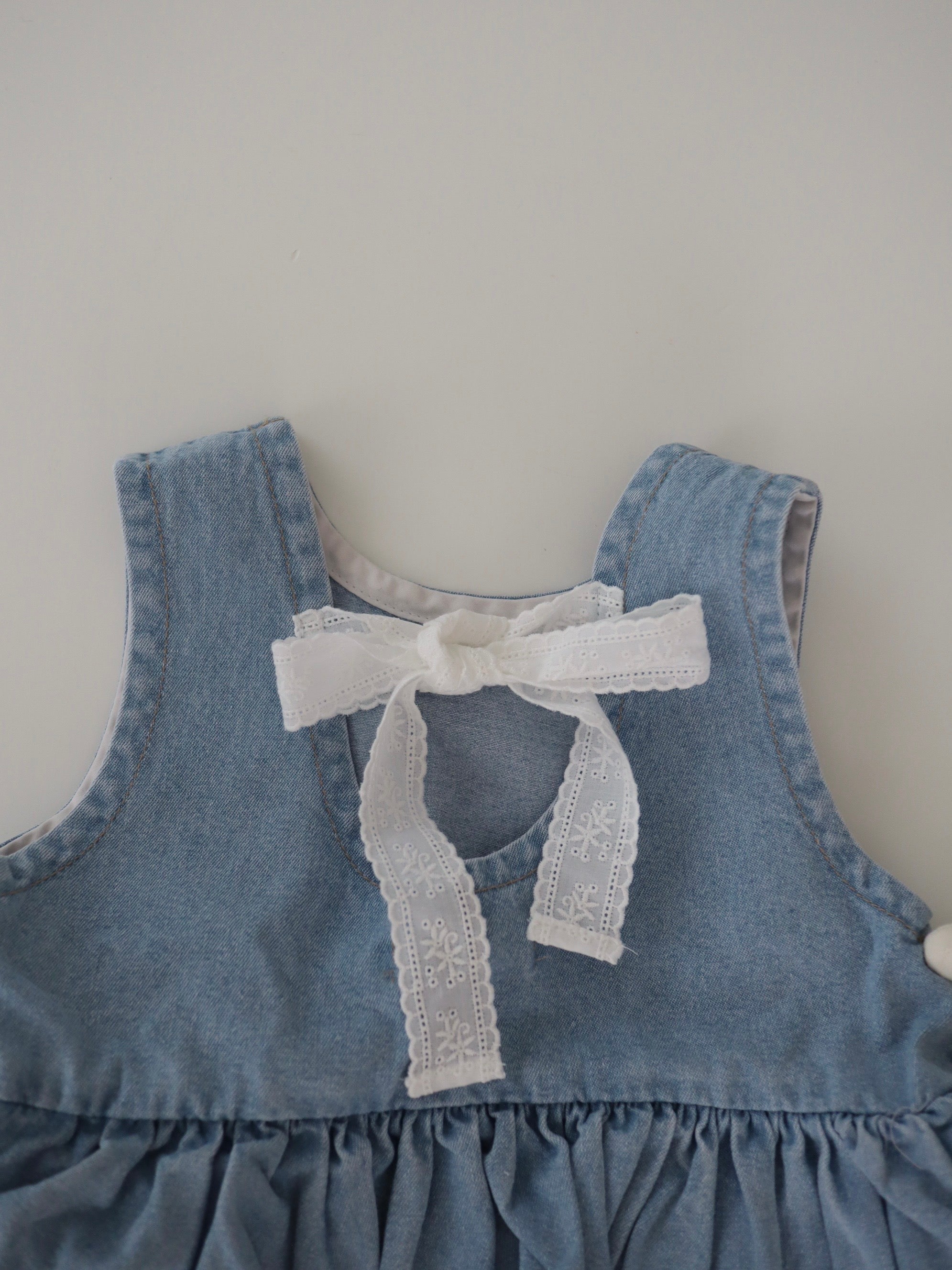 【即納】 Back Ribbon Peplum