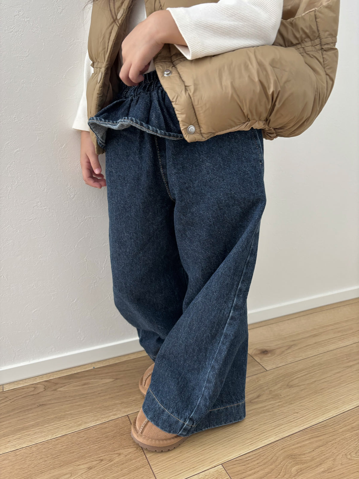 【即納】Frill Waist Denim