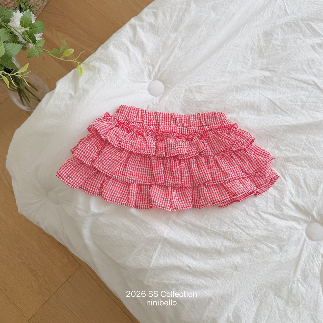 【予約】Gingham Kankan Skirt