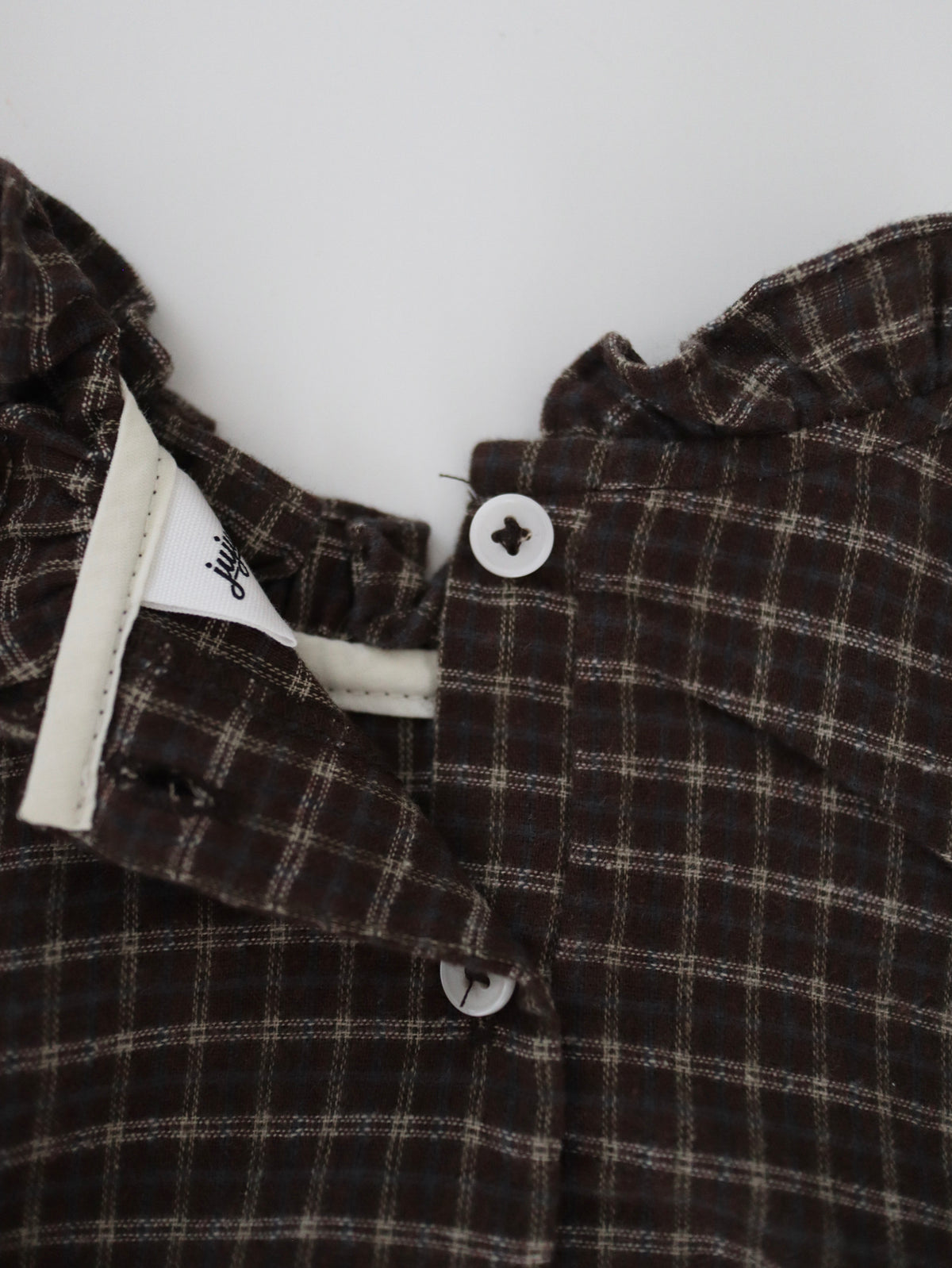 【即納】Brownie Check Blouse