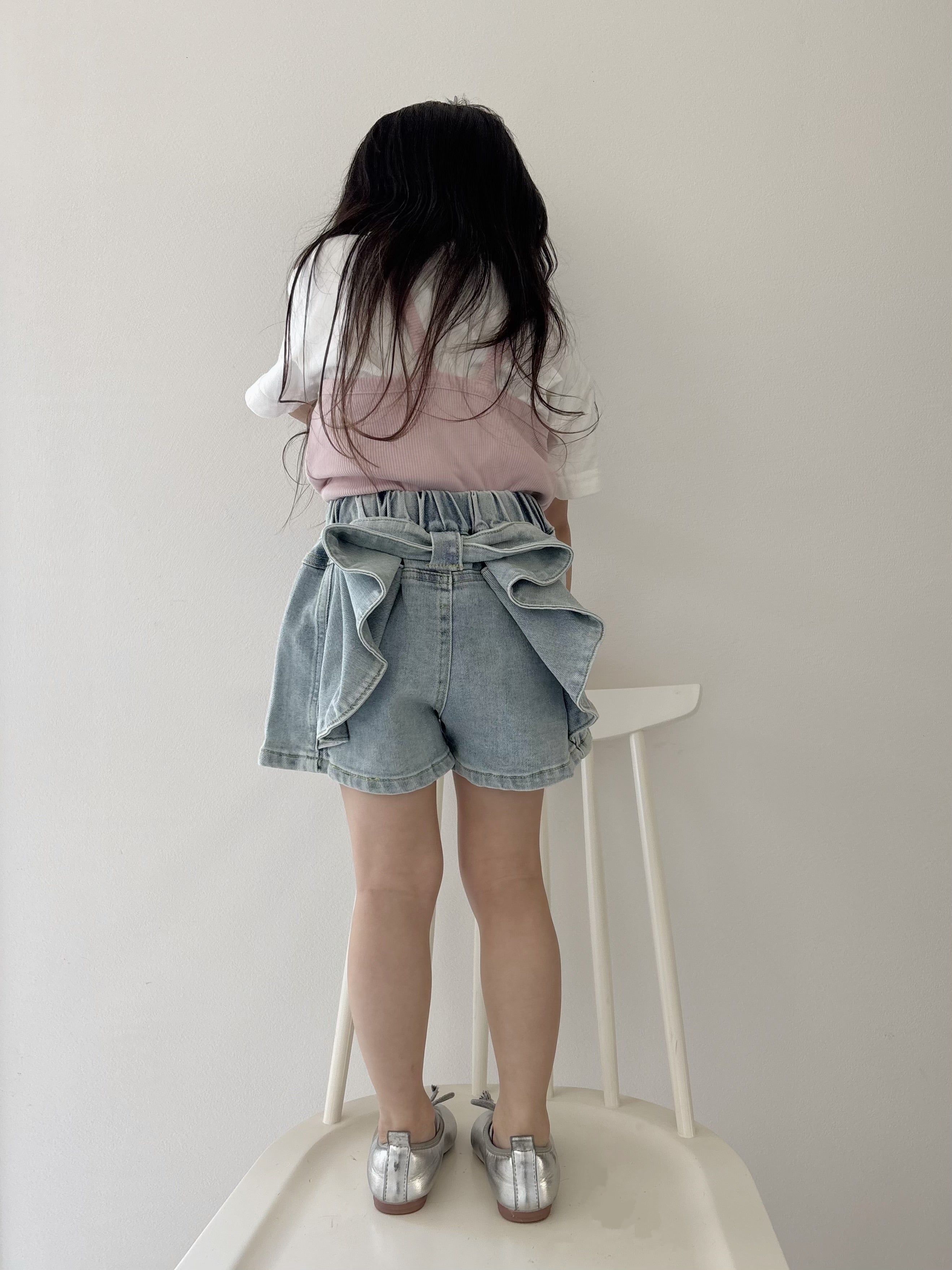 【即納】Ribbon Charm Denim