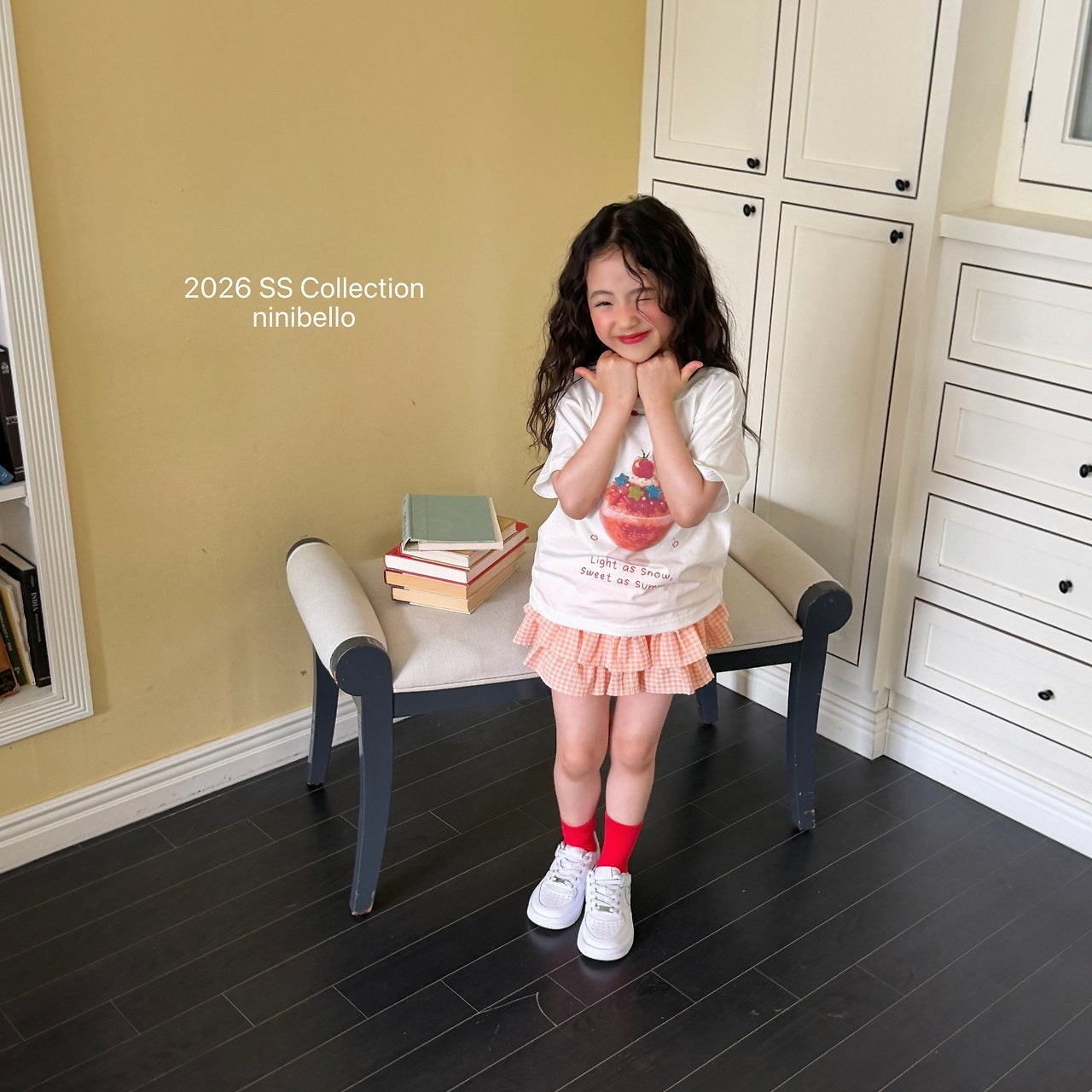 【予約】Gingham Kankan Skirt