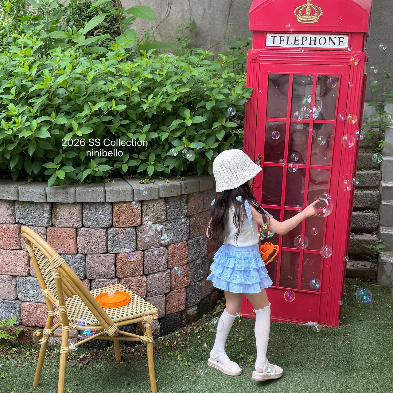 【予約】Gingham Kankan Skirt