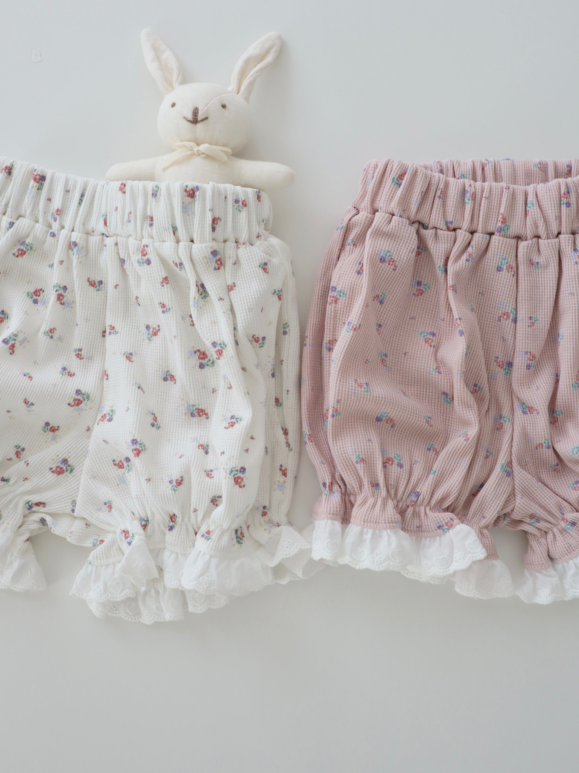 【即納】Waffle flower pants