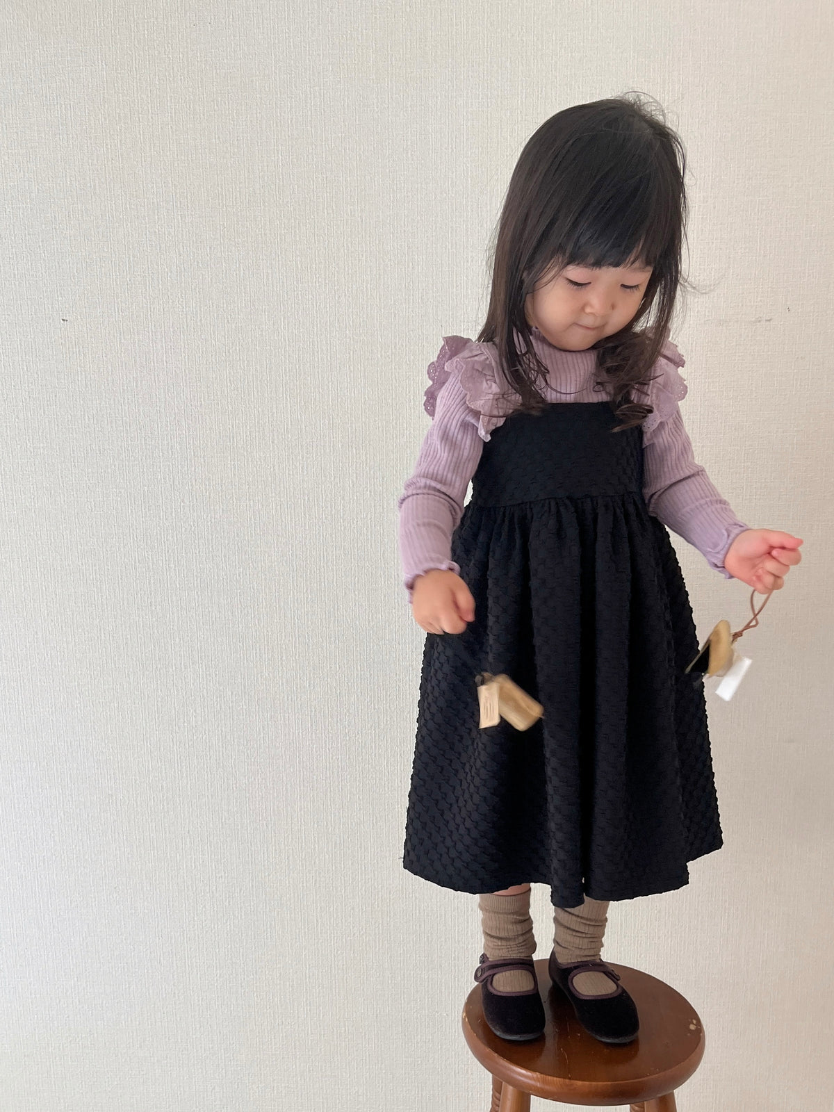 【即納】Petal Frill Rib Tops