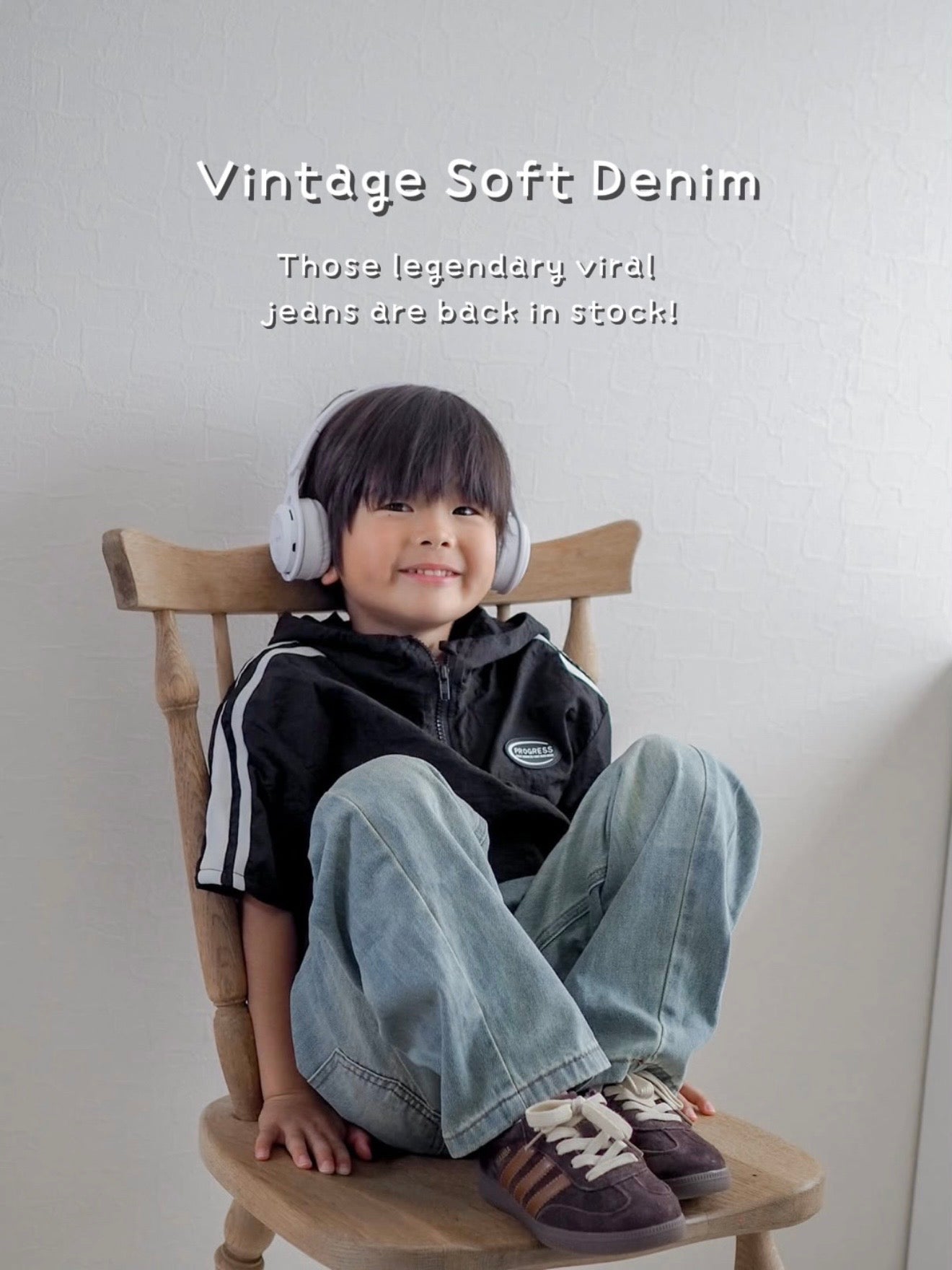 【即納】Vintage Soft Denim