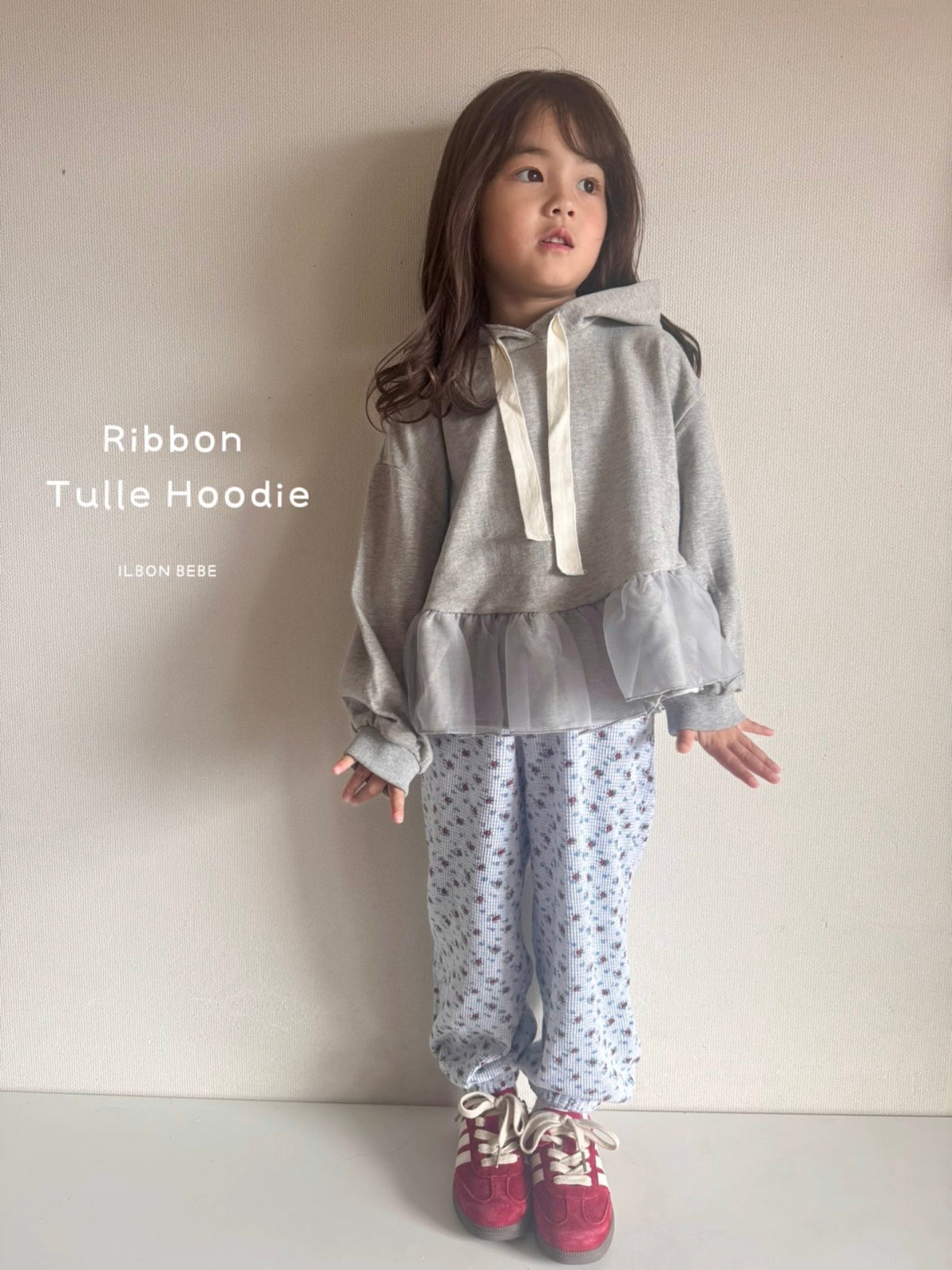 【即納】Ribbon Tulle Hoodie