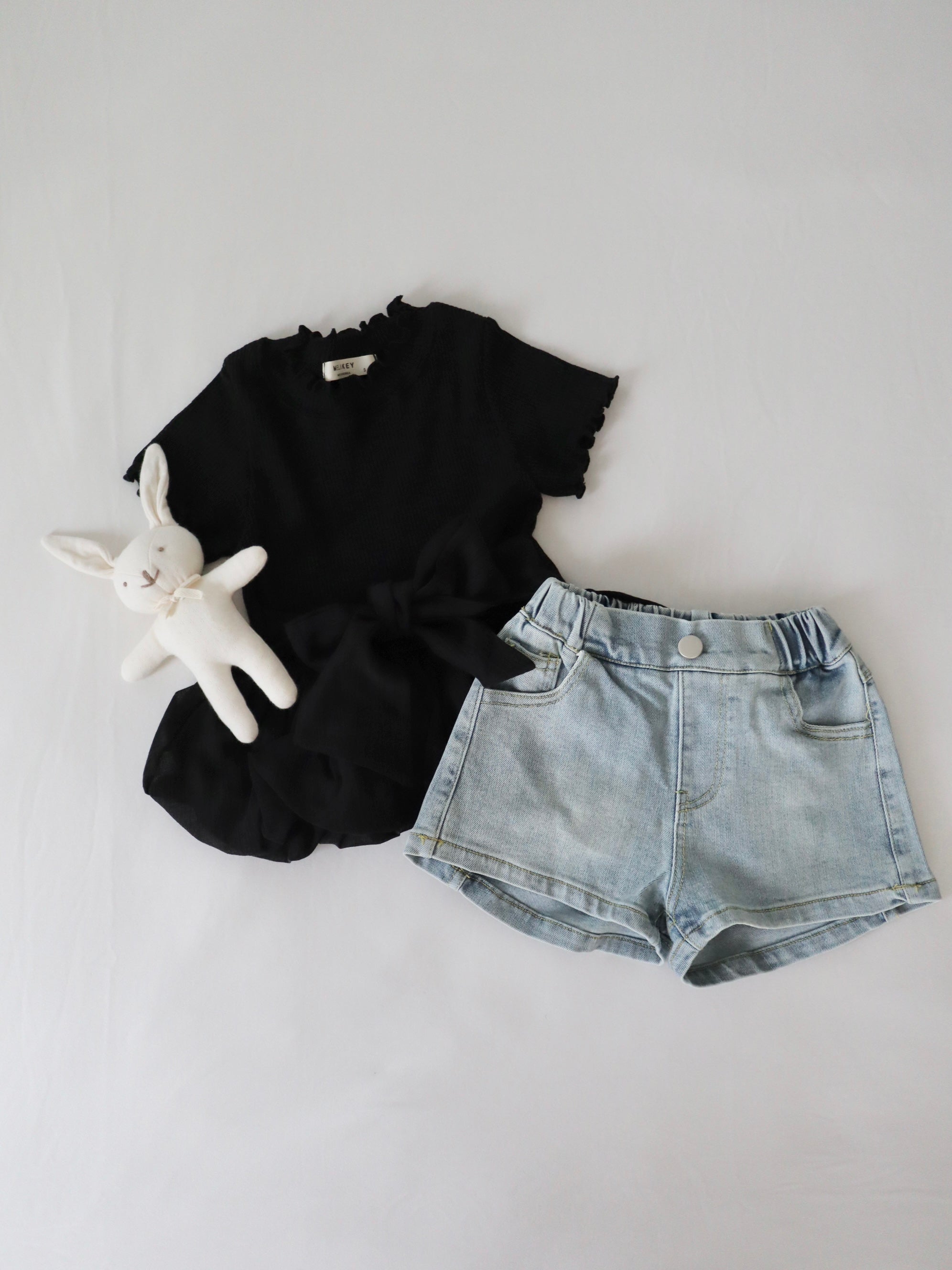 【即納】Ribbon Charm Denim