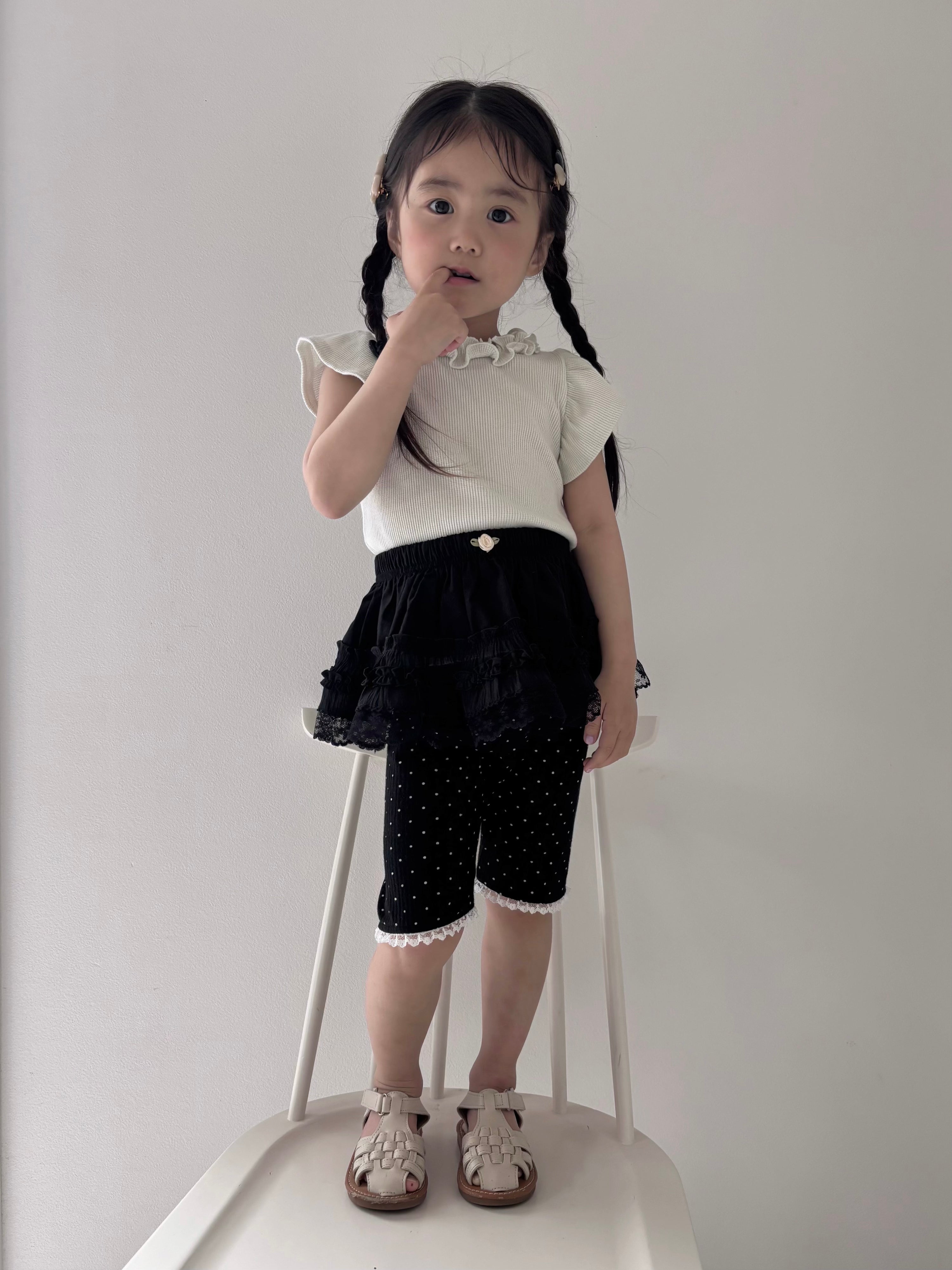 【即納】Sweet Black Summer Pants