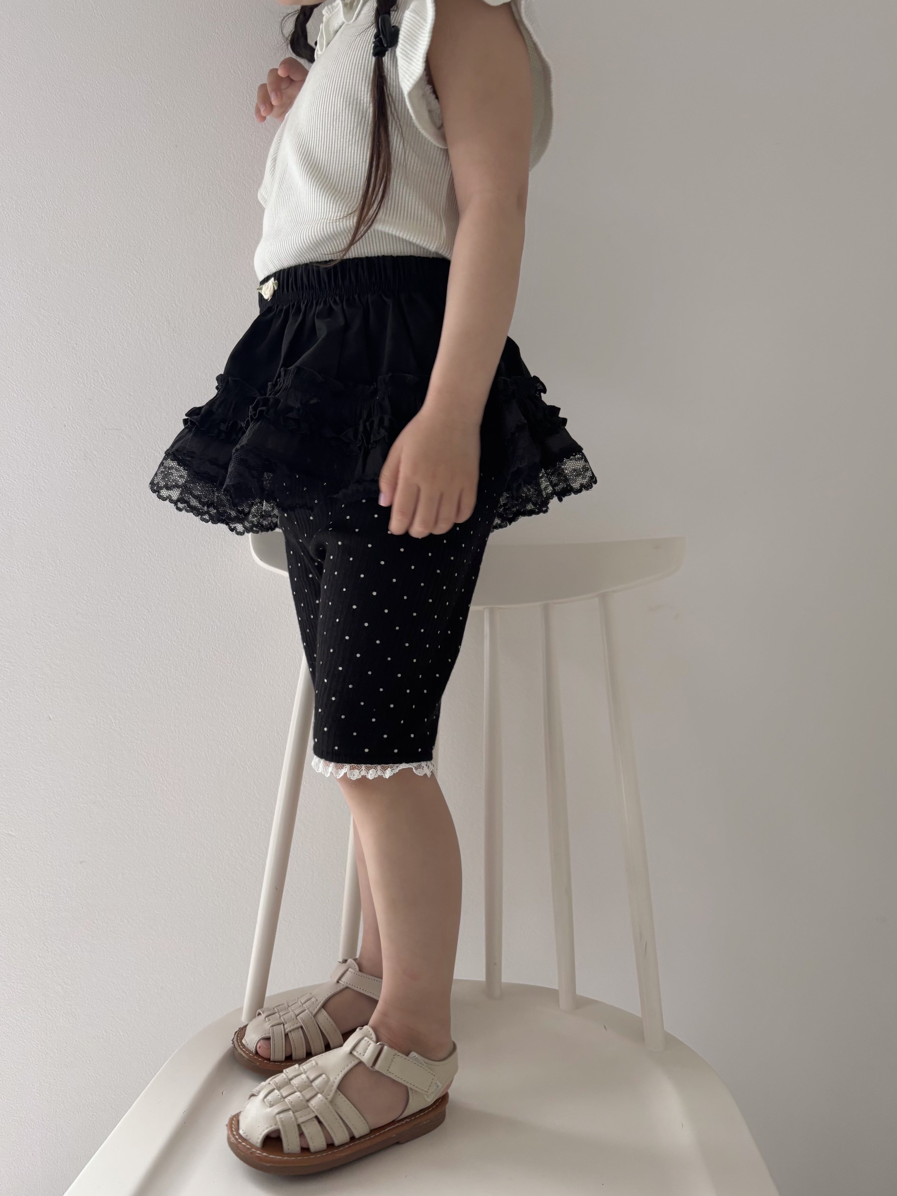 【即納】Sweet Black Summer Pants