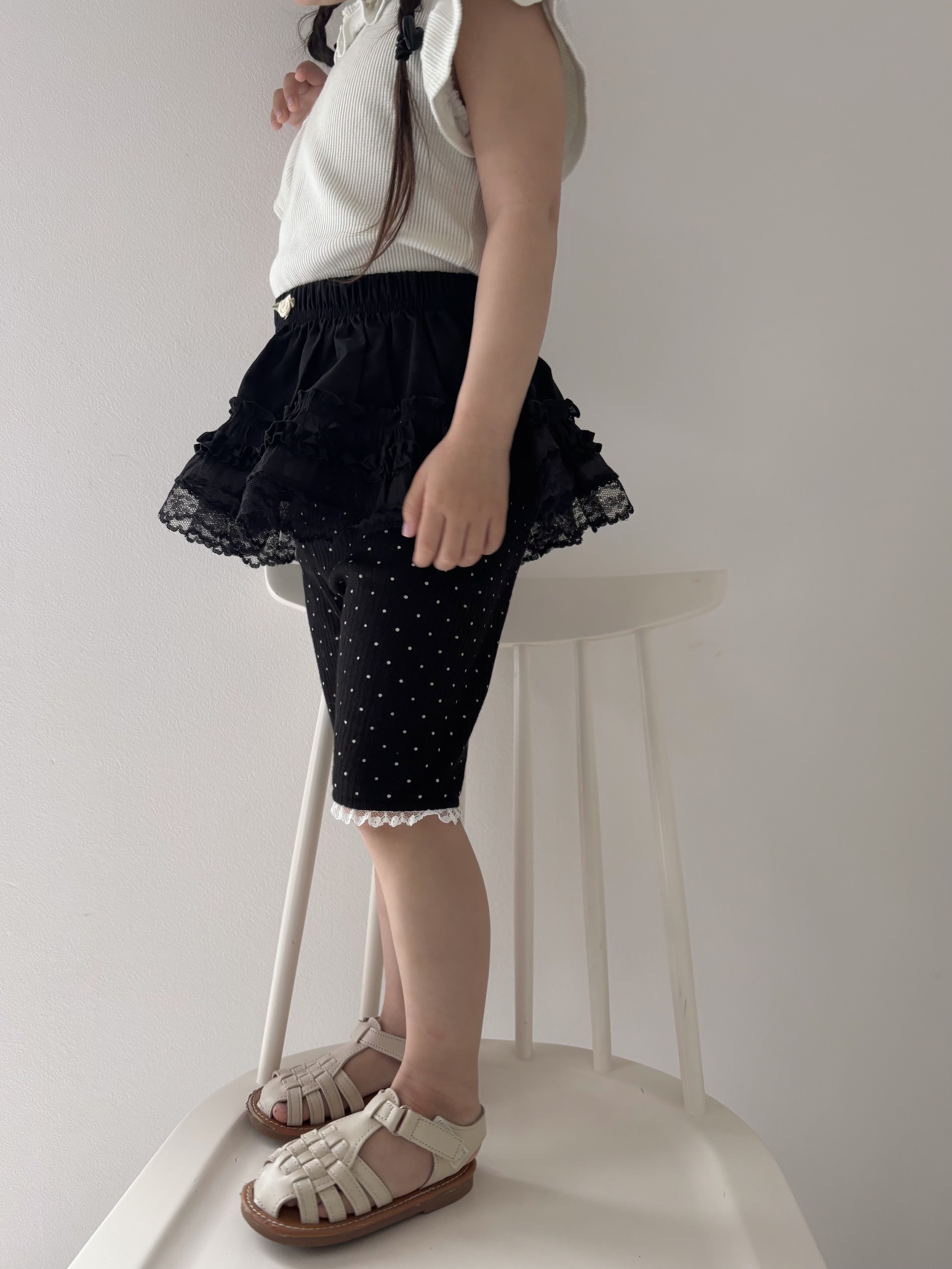 【即納】Sweet Black Summer Pants