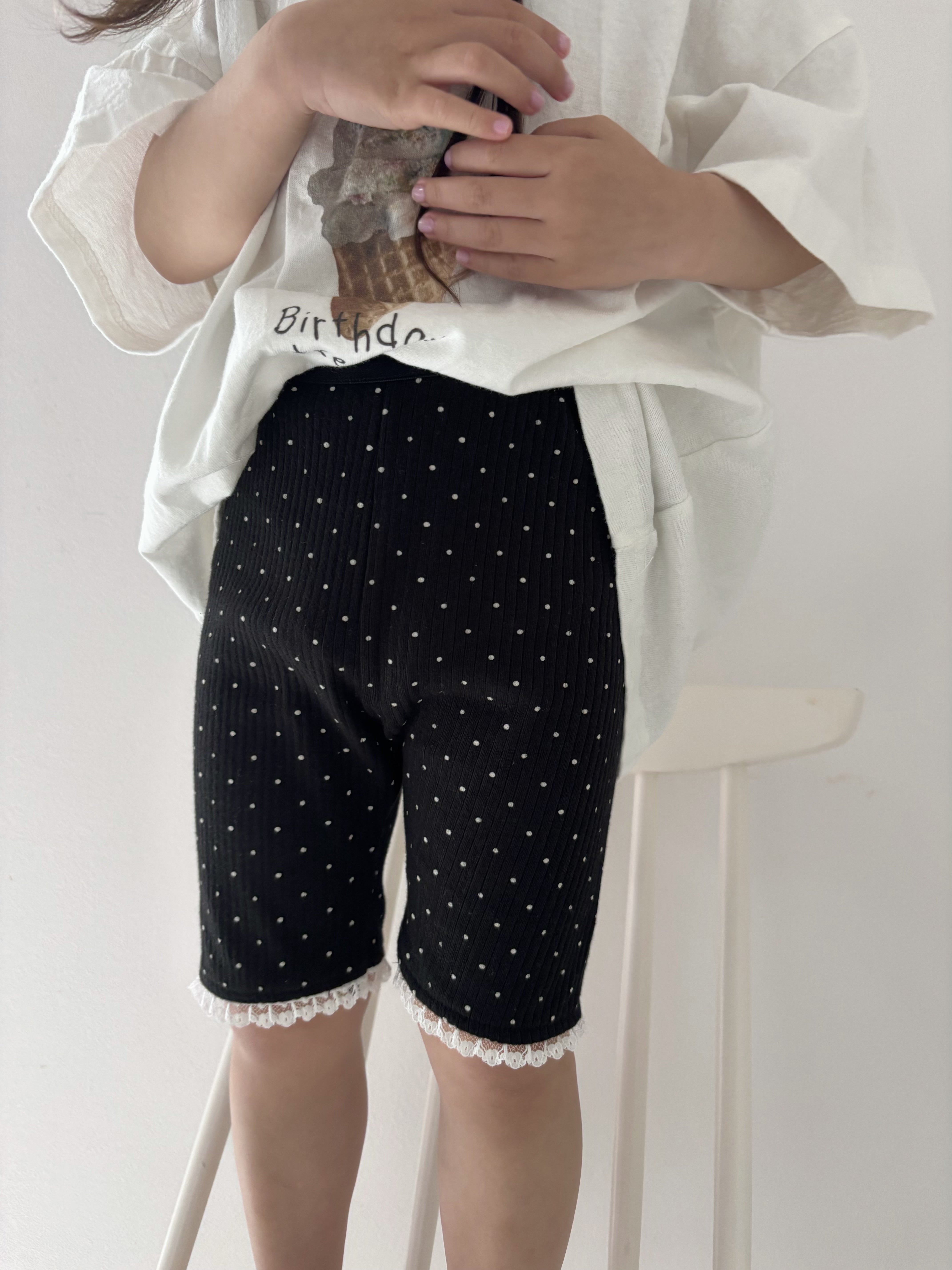 【即納】Sweet Black Summer Pants