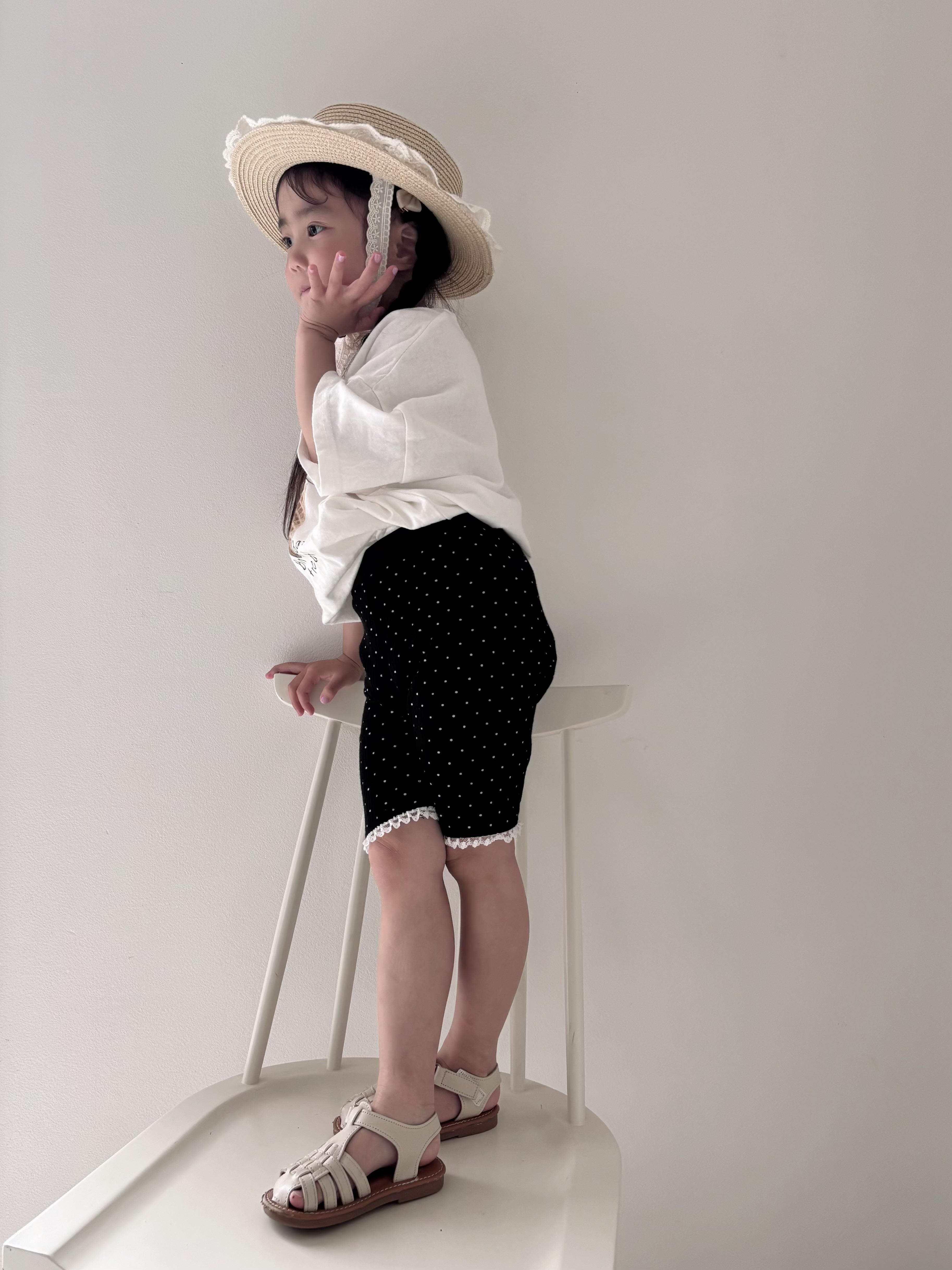 【即納】Sweet Black Summer Pants