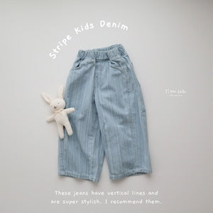 【即納】Stripe Kids Denim