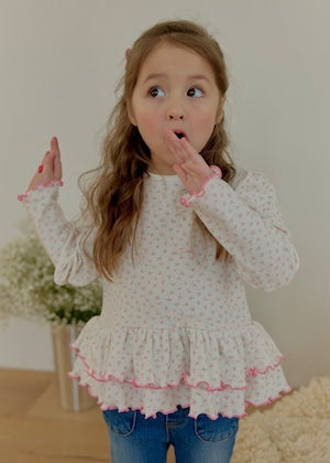 【即納】 Sweet Mellow Frill Tee