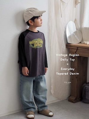 【即納】Vintage Raglan Daily Top