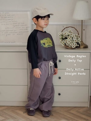 【即納】Vintage Raglan Daily Top