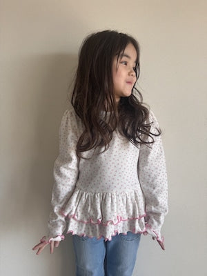 【即納】 Sweet Mellow Frill Tee