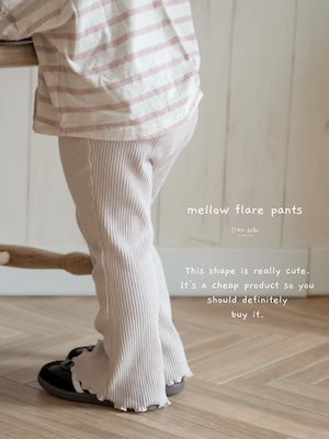 【即納】mellow flare pants