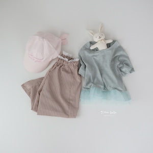 【即納】double frill charm tee