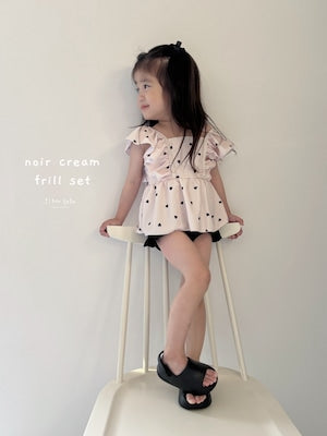 【即納】noir cream frill set
