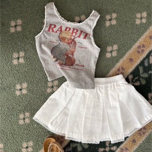 【即納】bunny lace tank