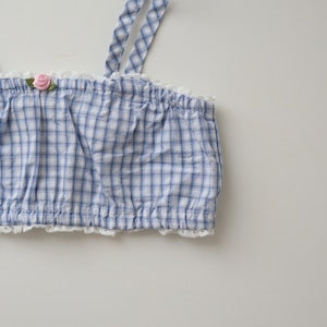 【即納】Berry Blue Check Cami