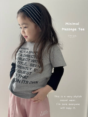 【即納】Minimal Message Tee