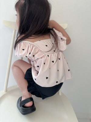【即納】noir cream frill set