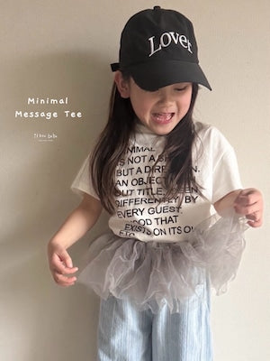 【即納】Minimal Message Tee