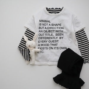 【即納】Minimal Message Tee