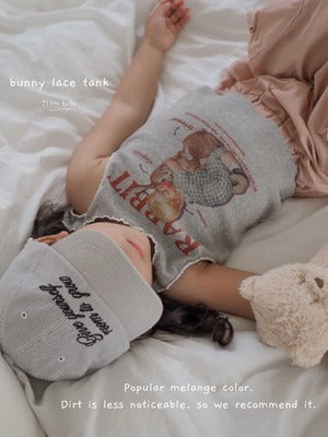 【即納】bunny lace tank