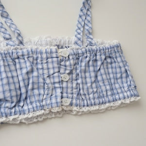 【即納】Berry Blue Check Cami
