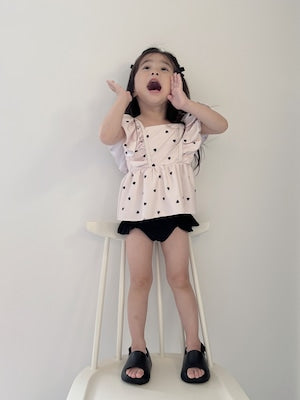 【即納】noir cream frill set