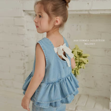 【即納】 Back Ribbon Peplum