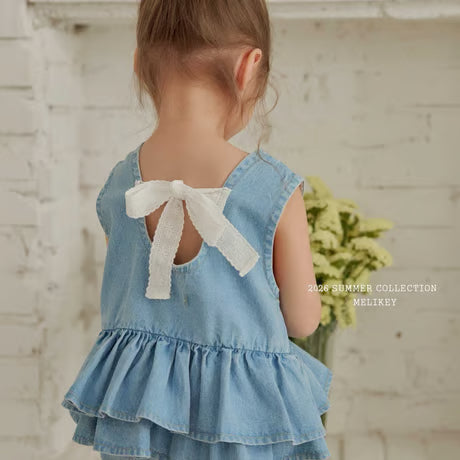 【即納】 Back Ribbon Peplum