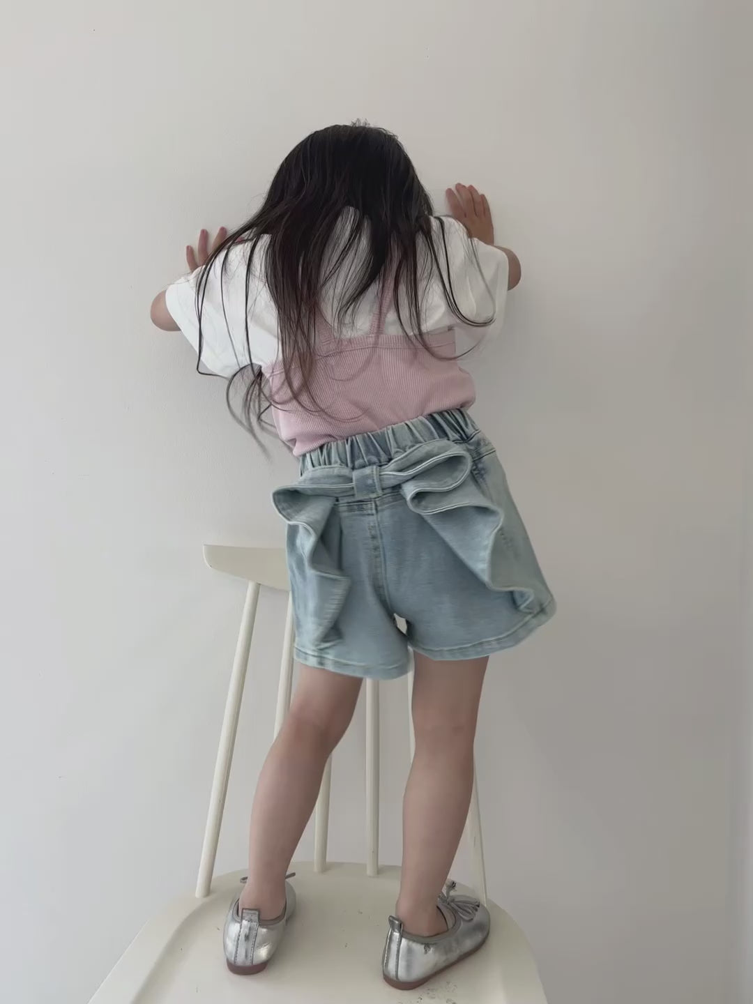 【即納】Ribbon Charm Denim
