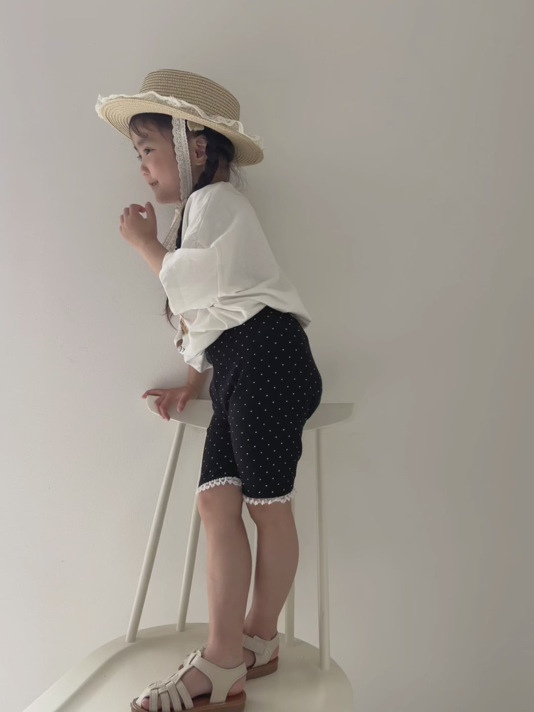 【即納】Sweet Black Summer Pants