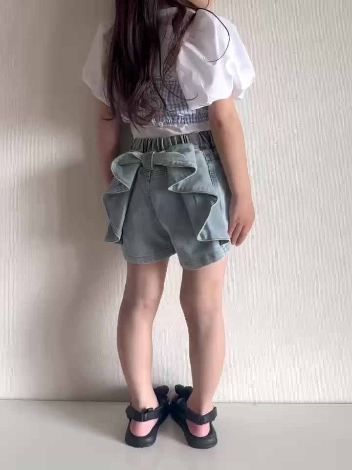 【即納】Ribbon Charm Denim