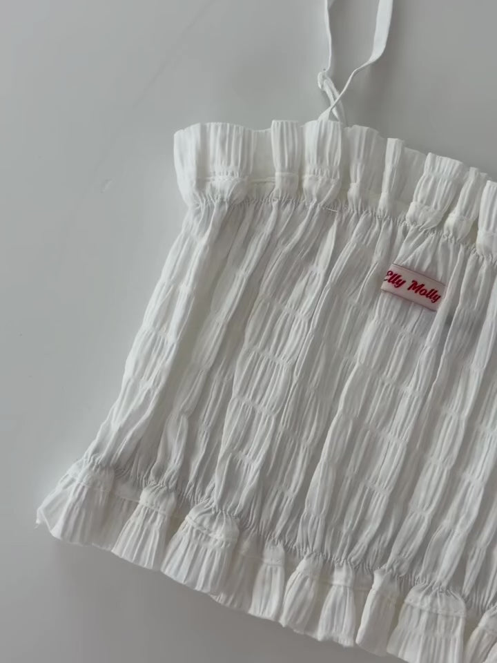 【即納】Pure Shirring Bustier
